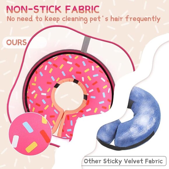 Inflatable Dog Cone Collar to Stop Licking, After Surgery. - Picture 5 of 7